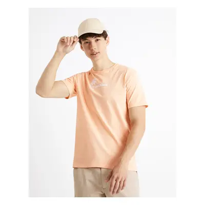 Celio Cotton T-Shirt Cecarto Sunshine - Men