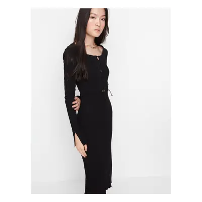 Black women's sheath mididress Trendyol - Women