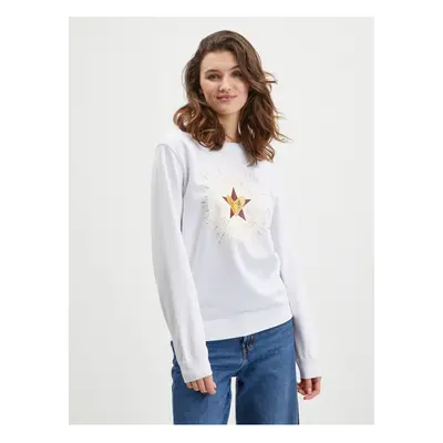 White Women's Sweatshirt Converse - Women