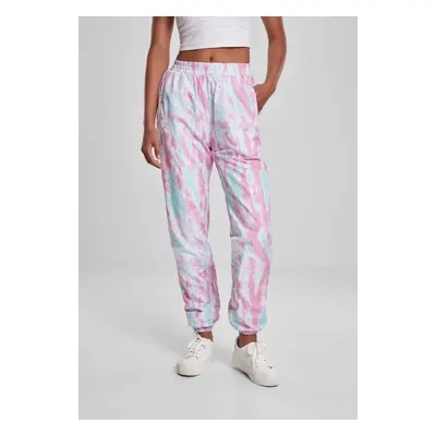 Women's Tie Dye Track aquablue/pink trousers