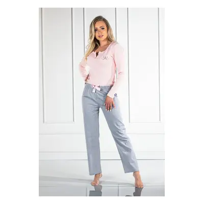 Linda Pyjamas Pink-Grey Pink-Grey