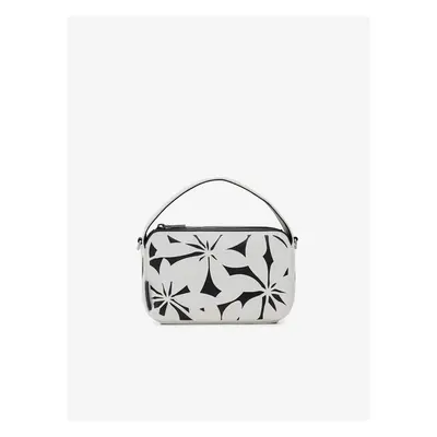 Black and white women's floral handbag Desigual Onyx Narbonne Mini - Women