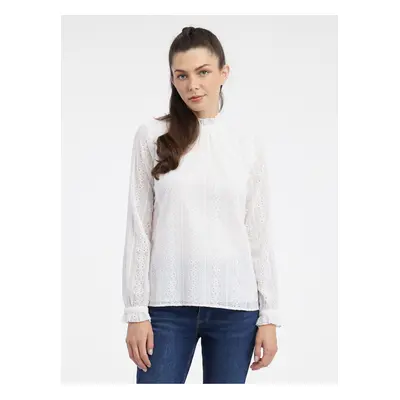 Orsay White Ladies Lace Blouse - Women