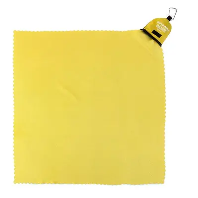 Spokey NEMO Quick Dry Towel x cm, Yellow-Green with Carabiner