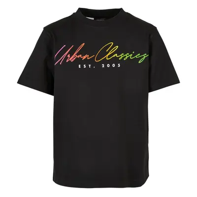 Boys Script Logo T-Shirt Black