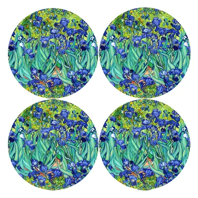 Bertoni Home Unisex's Round Table Pads Set Irises