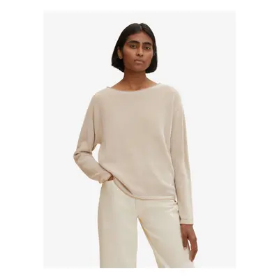 Beige-white women's sweater Tom Tailor - Women's