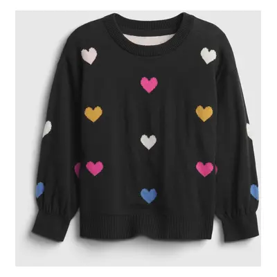 GAP Girls' sweater with hearts - Girls