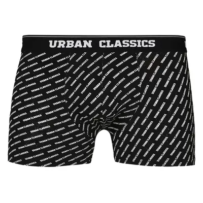 Men's Boxer Shorts 5-Pack White/Black/Lettering/Striped/Striped