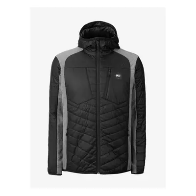 Grey-Black Men's Hooded Jacket Picture - Men