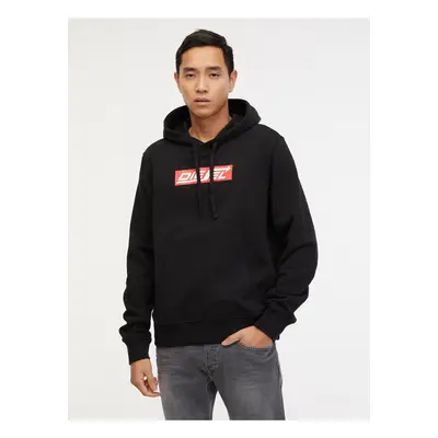 Men's Black Diesel S-Ginn Hoodie - Men's