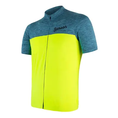 Men's Jersey Sensor Cyklo Motion Blue/Neon Yellow