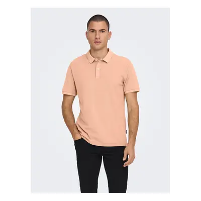 Apricot Men's Basic Polo T-Shirt ONLY & SONS Travis - Men