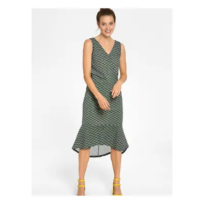 Green patterned dress Tranquillo - Women