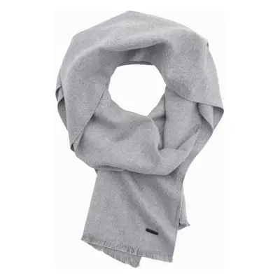 Ombre Men's monochrome fringed scarf - grey