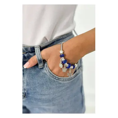 Blue cornflower bracelet