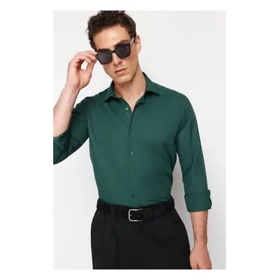 Trendyol Green Slim Fit Smart Oxford Woven Shirt