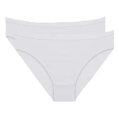 DIM COTTON BIO MINISLIP 2x - Women's cotton panties pcs - white