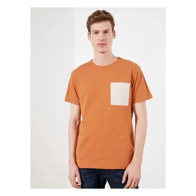 Men's Brown T-Shirt Trendyol - Men's