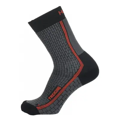 HUSKY Trekking socks anthracite/red