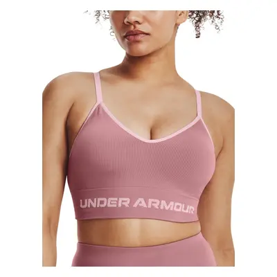 Under Armour Bra UA Seamless Low Long Rib-PNK - Women