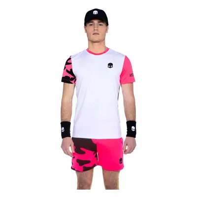 Men's T-Shirt Hydrogen Tech Camo Tee White/Fuchsia Fluo