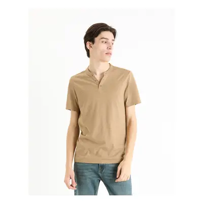 Celio T-shirt henley Cegeti - Men's