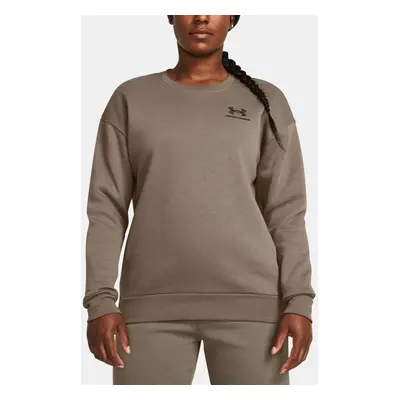 Under Armour Sweatshirt Essential Fleece Crew-BRN - Women