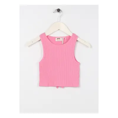 Koton Solid Pink Girls' Singlets 3skg30023ak