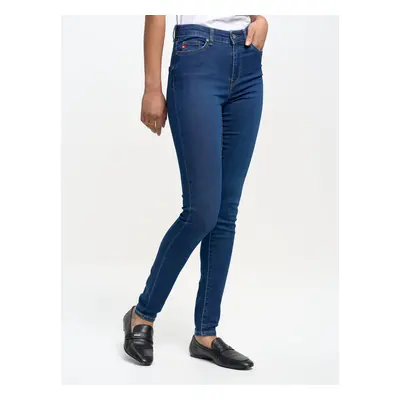 Big Star Woman's High waist Trousers Denim-658