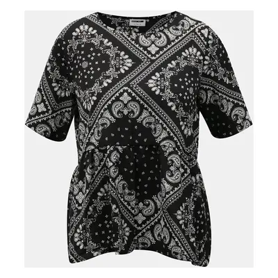 Black patterned blouse Noisy May Paise - Women