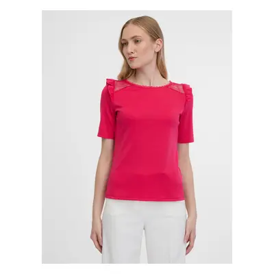 Orsay Dark pink Women's T-shirt with Neckline - Women