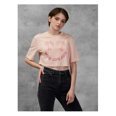 Apricot Women's Cropped T-Shirt Diesel - Women