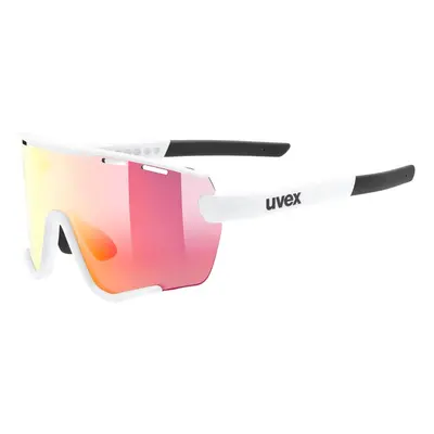 Uvex Sportstyle Small Set White Mat/Mirror Red (Cat. 2) + Clear (CAT. 0) sports glasses