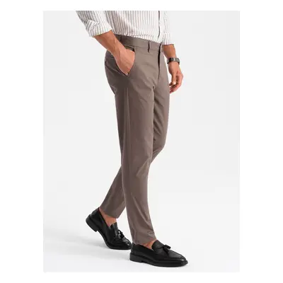 Ombre Men's uniform REGULAR FIT chino pants - brown