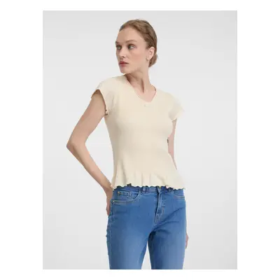 Orsay Beige Women's Short Sleeve T-Shirt - Women