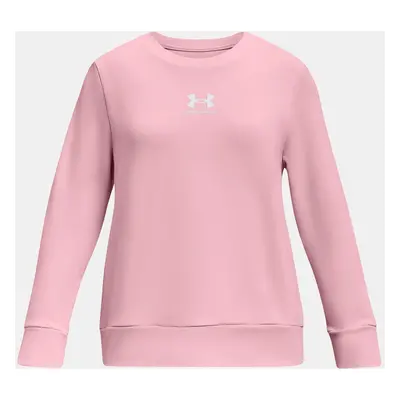 Under Armour Sweatshirt UA Rival Terry Crew -PNK - Girls