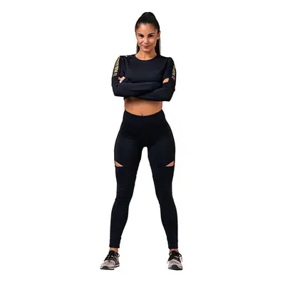 Women's top Nebbia Honey Bunny Crop Top black