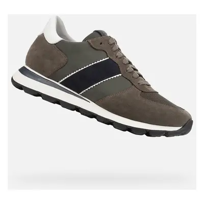 Khaki men's sneakers Geox Spherica Vseries - Men's