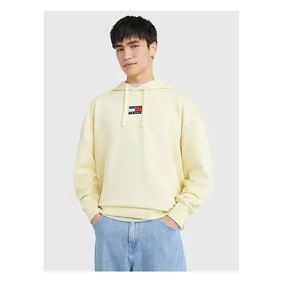 Light Yellow Mens Hoodie Tommy Jeans - Men