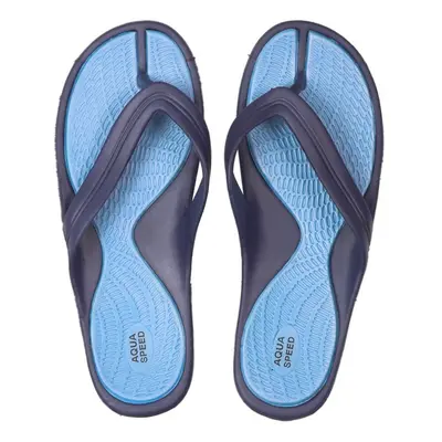 AQUA SPEED Unisex's Pool Slippers Aruba Navy Blue