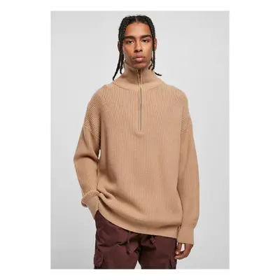 Oversized Knitted Troyer unionbeige