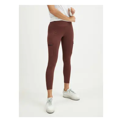 Women's Burgundy Leggings with Wrangler Pockets - Women's