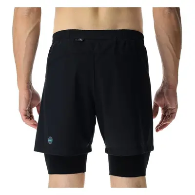 Men's Shorts UYN RUNNING EXCELERATION OW PERFORMANCE 2IN1 SHORT Black