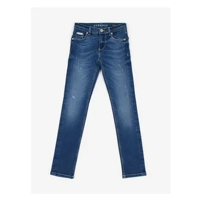 Dark Blue Girly Skinny Fit Jeans Guess - Girls