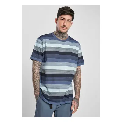 Yarn Dyed Sunrise Stripe Vintageblue T-Shirt