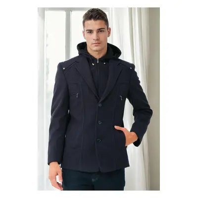 K7532 DEWBERRY MEN'S COAT-NAVY-1