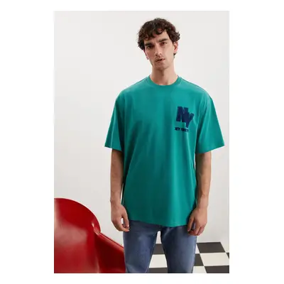 GRIMELANGE Melvin Relaxed Green T-shirt