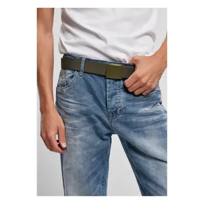 Belt with buckle olive