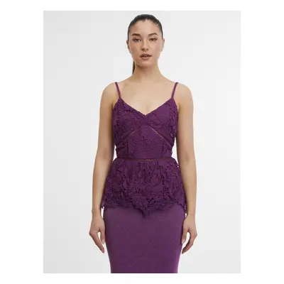 Orsay Purple Women's Lace Top - Women's